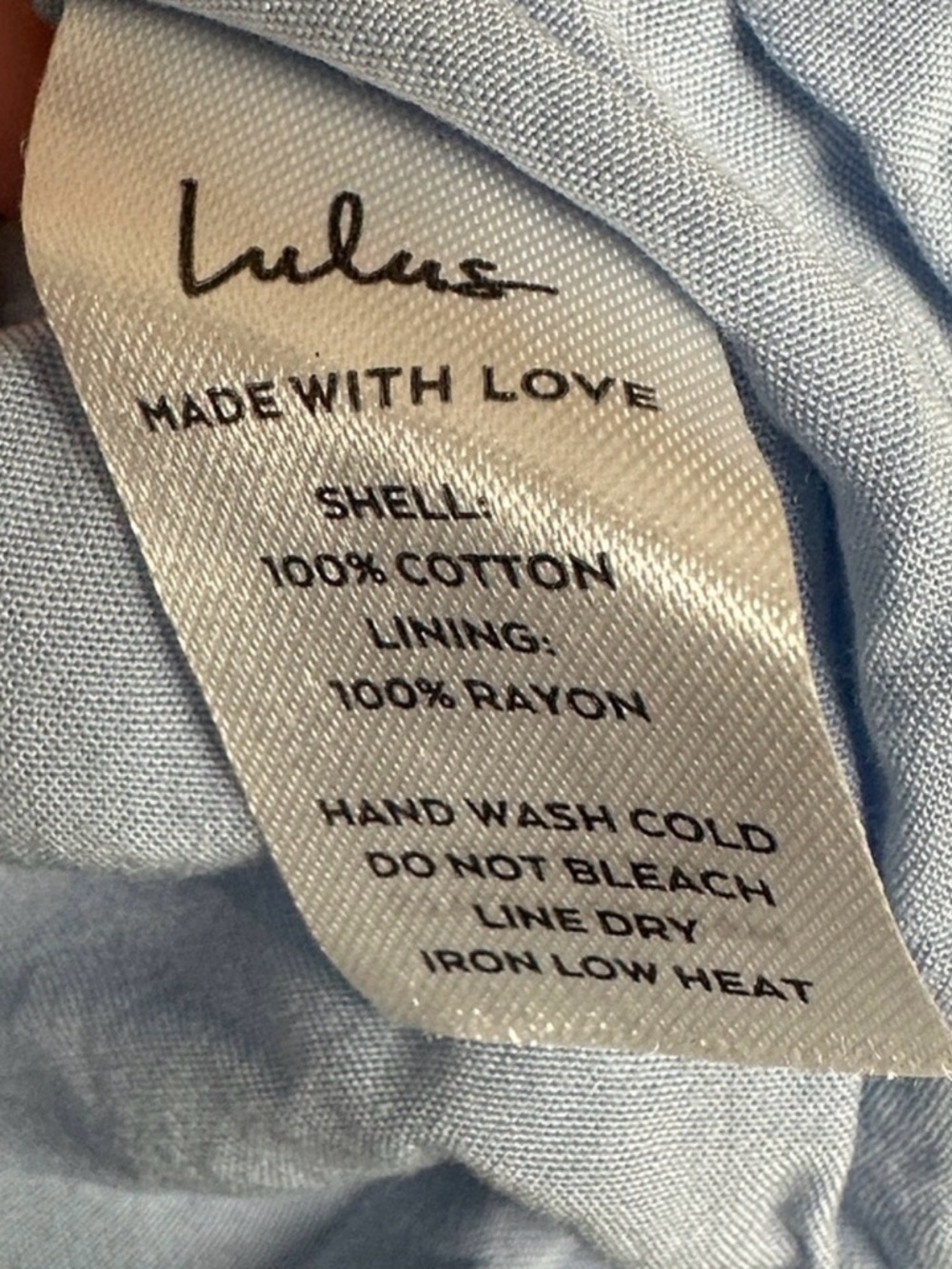 Lulus Light Blue Cotton Maxi Dress - Picture 6 of 6